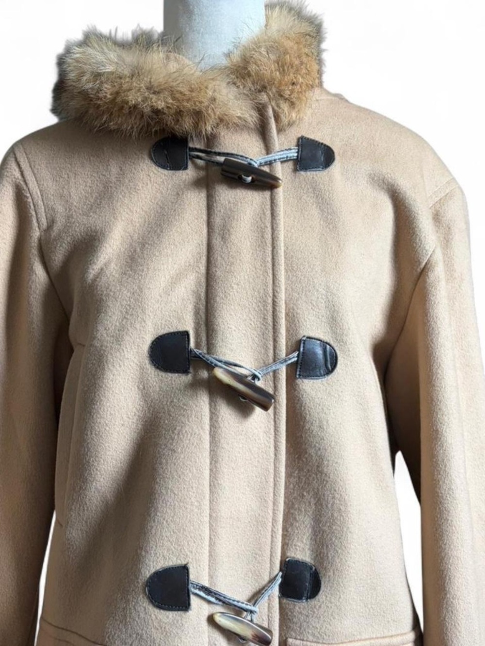 Tan Michael Kors fur coat - Picture 2 of 4